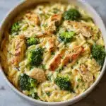 Cheesy Chicken Broccoli Orzo Recipe