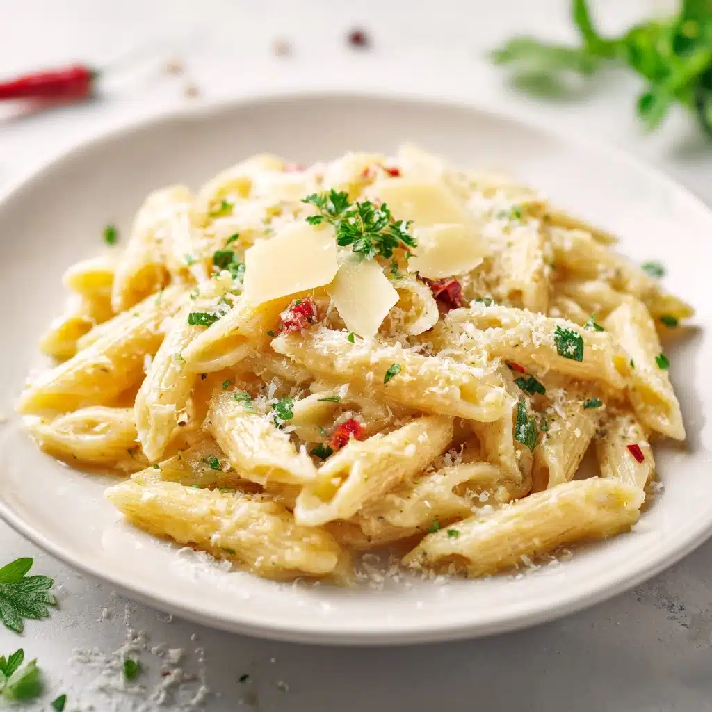 One Pot Creamy Garlic Pasta (Just 20 Minutes!) Recipe - Recipe Image