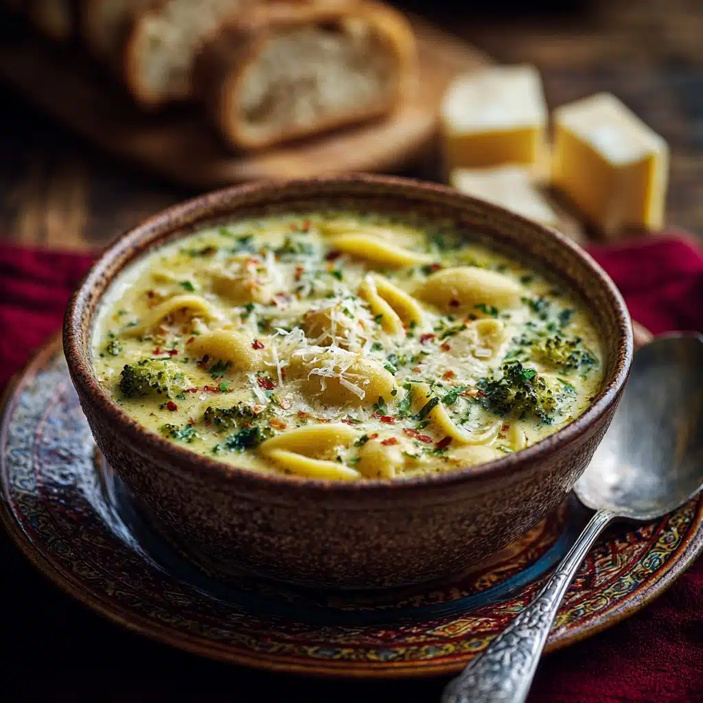 Broccoli Cheddar Soup With Shells Recipe - Recipe Image