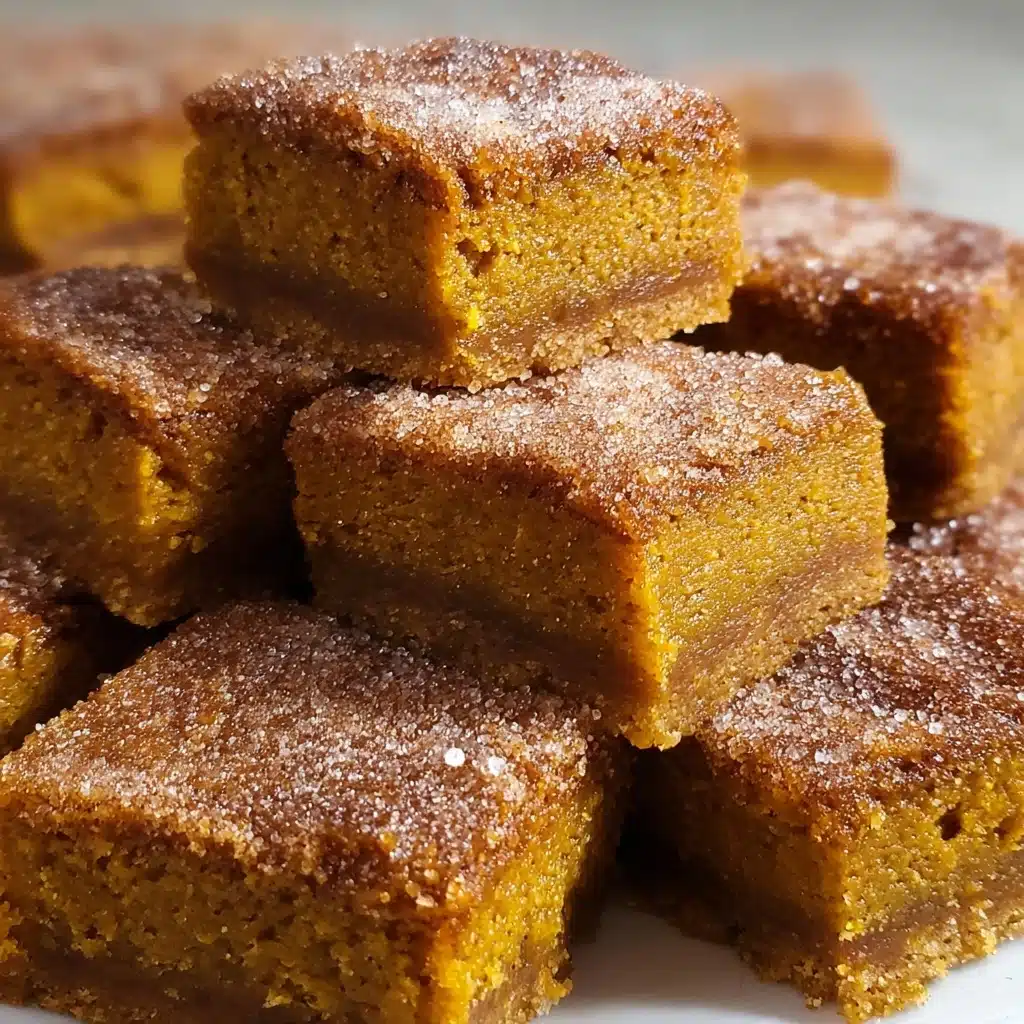 Pumpkin Snickerdoodle Blondies Recipe - Recipe Image