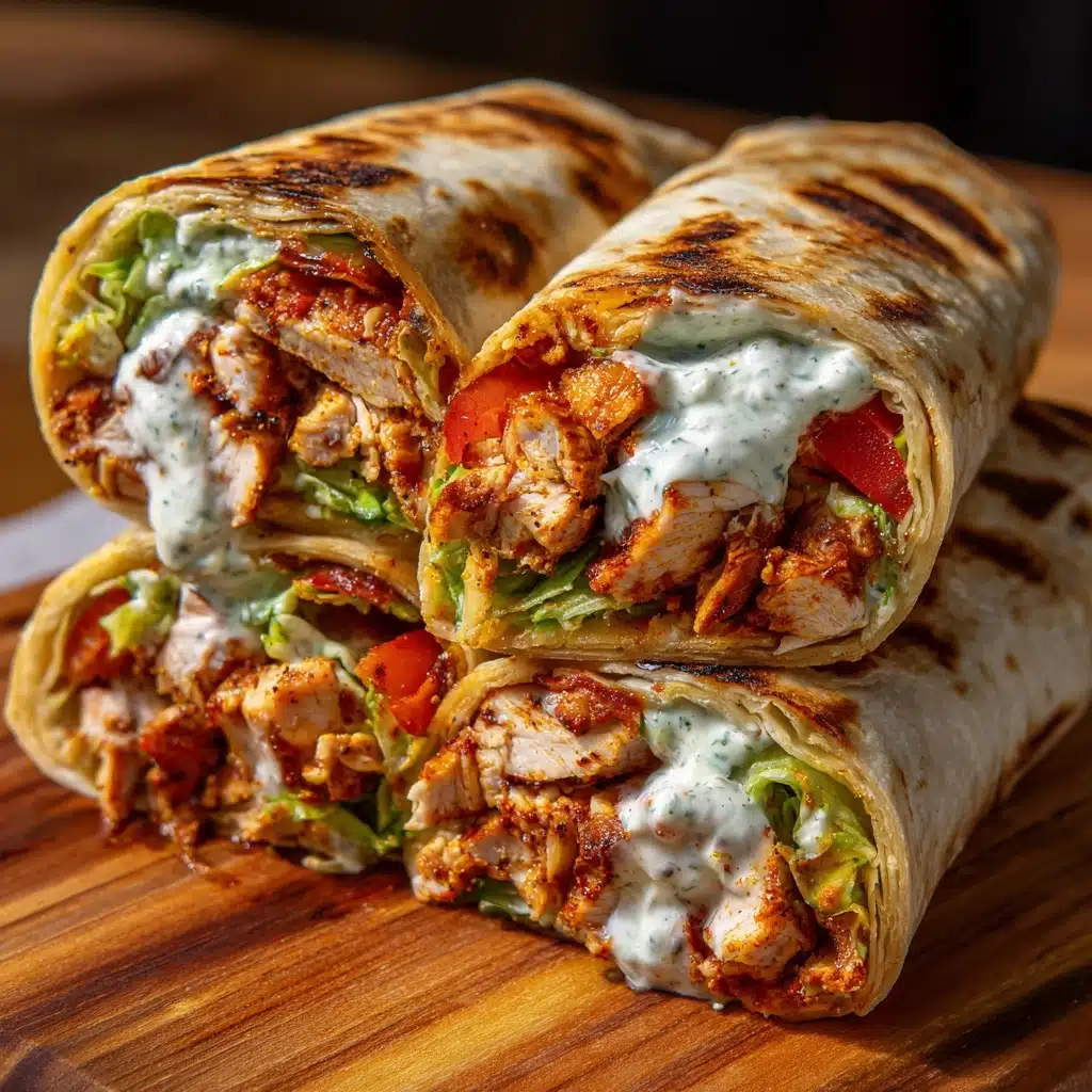 Crispy Air Fryer Chicken & Mozzarella Wraps Recipe - Recipe Image