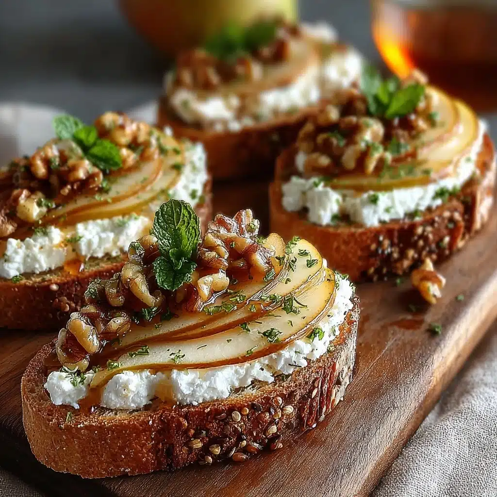 Pear & Honey Ricotta Toast Recipe - Recipe Image