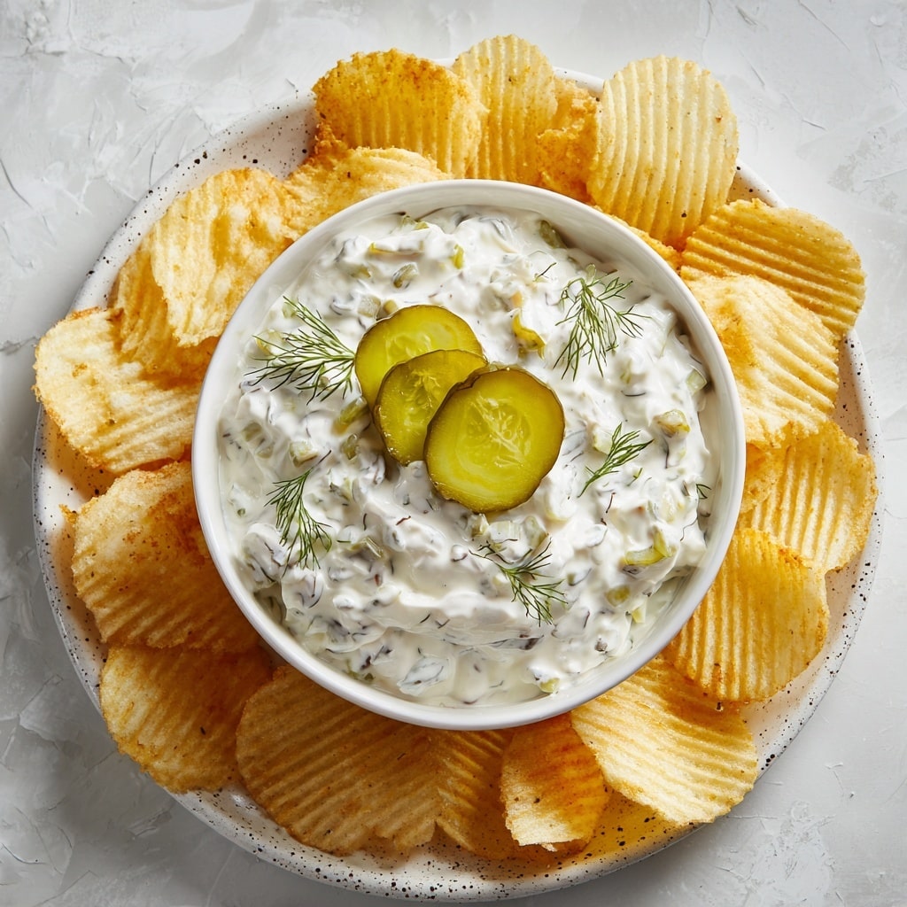4 Ingredient Dill Pickle Dip Recipe