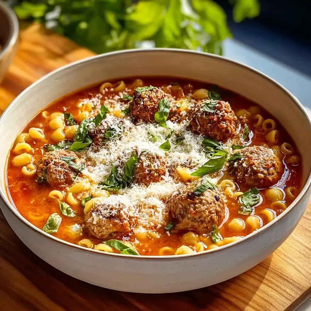 Italian Meatball Soup: Comfort in a Bowl Recipe - Recipe Image
