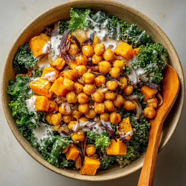 Cinnamon Roasted Chickpea & Butternut Squash Salad Recipe