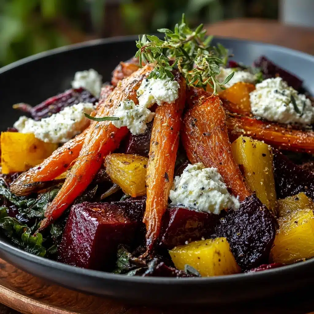 Roasted Beets and Carrots Salad with Burrata Recipe - Recipe Image