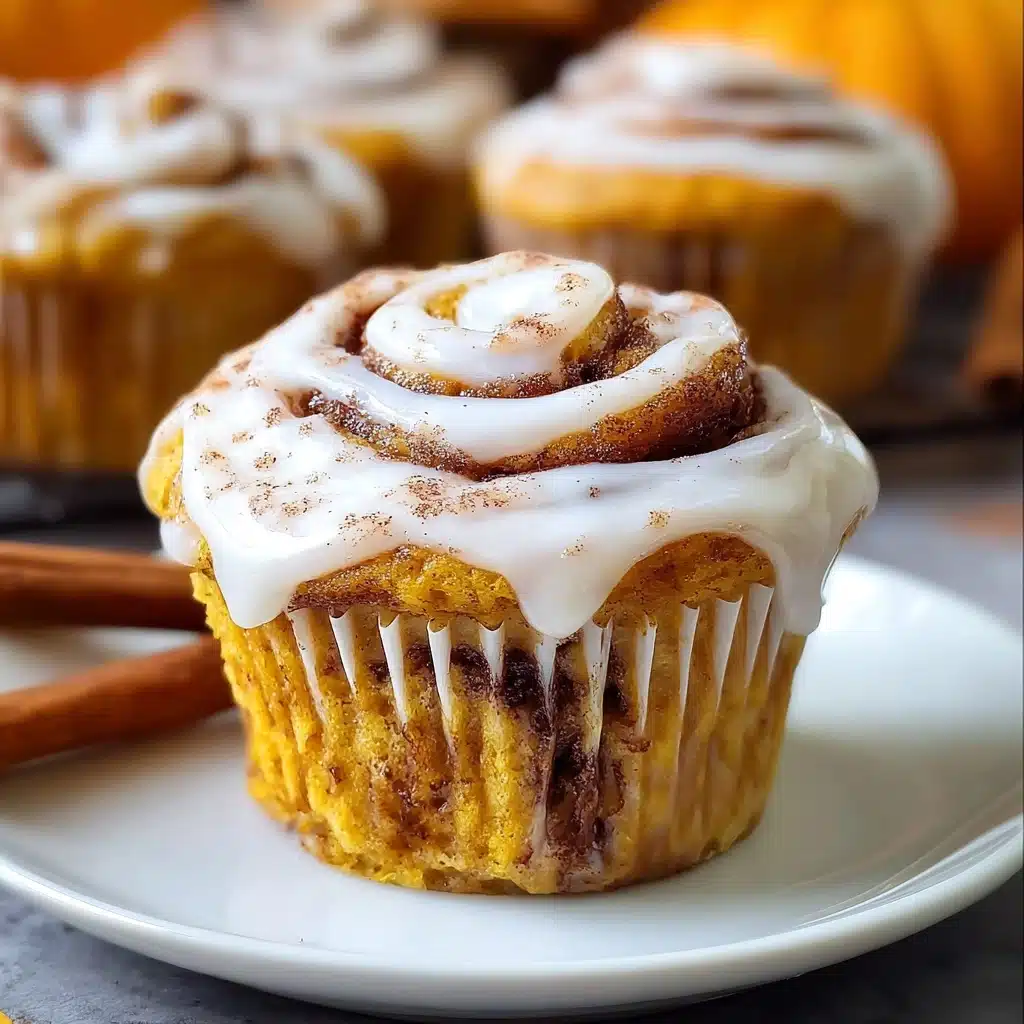 Pumpkin Cinnamon Roll Muffins Recipe - Recipe Image