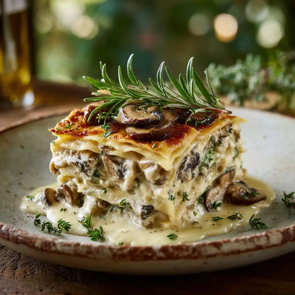 Mushroom And Spinach Lasagna Recipe - Recipe Image