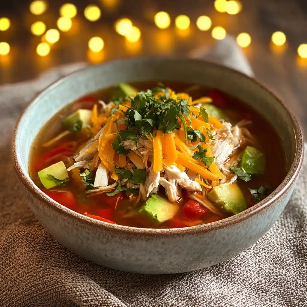 Keto Tortilla Chicken Soup Recipe - Recipe Image