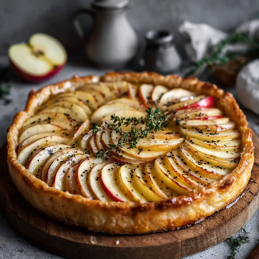 Apple and Brie Puff Pastry Tart Recipe - Recipe Image