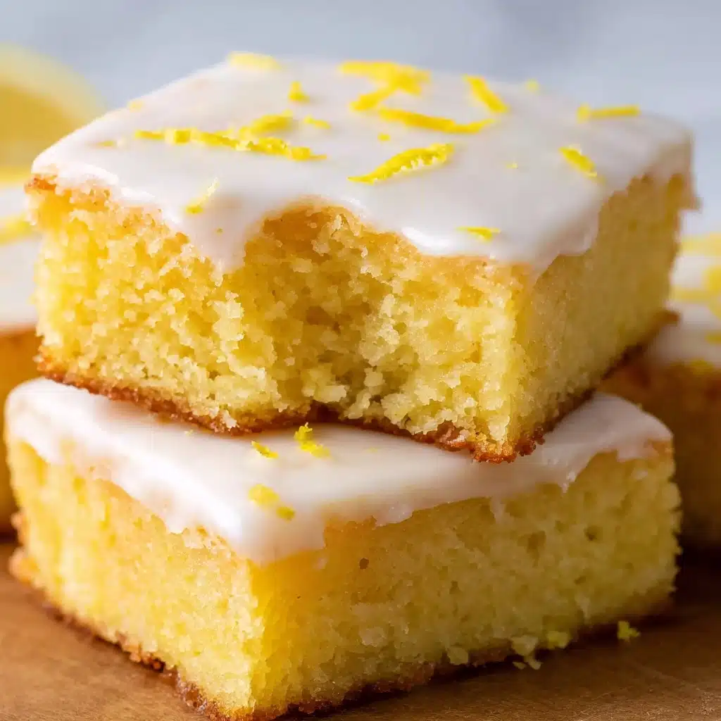 Easy Lemon Brownies Recipe - Recipe Image