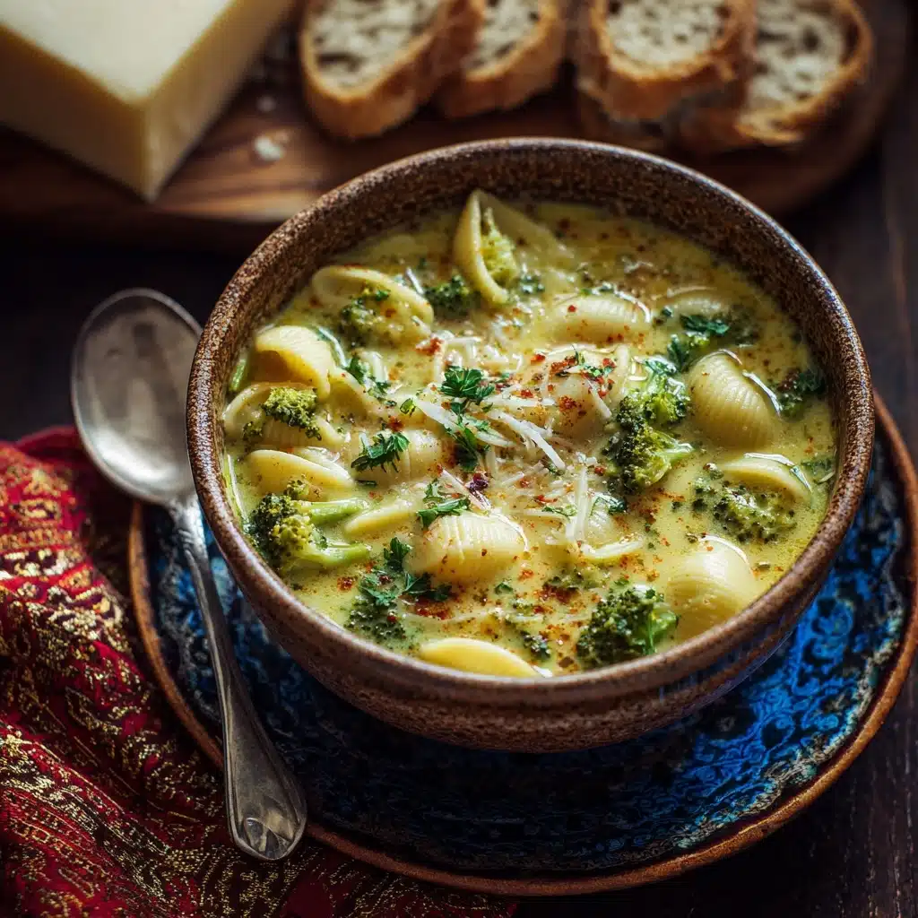 Broccoli Cheddar Soup With Shells Recipe - Recipe Image