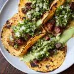 Grilled Steak Tacos with Avocado Salsa Recipe