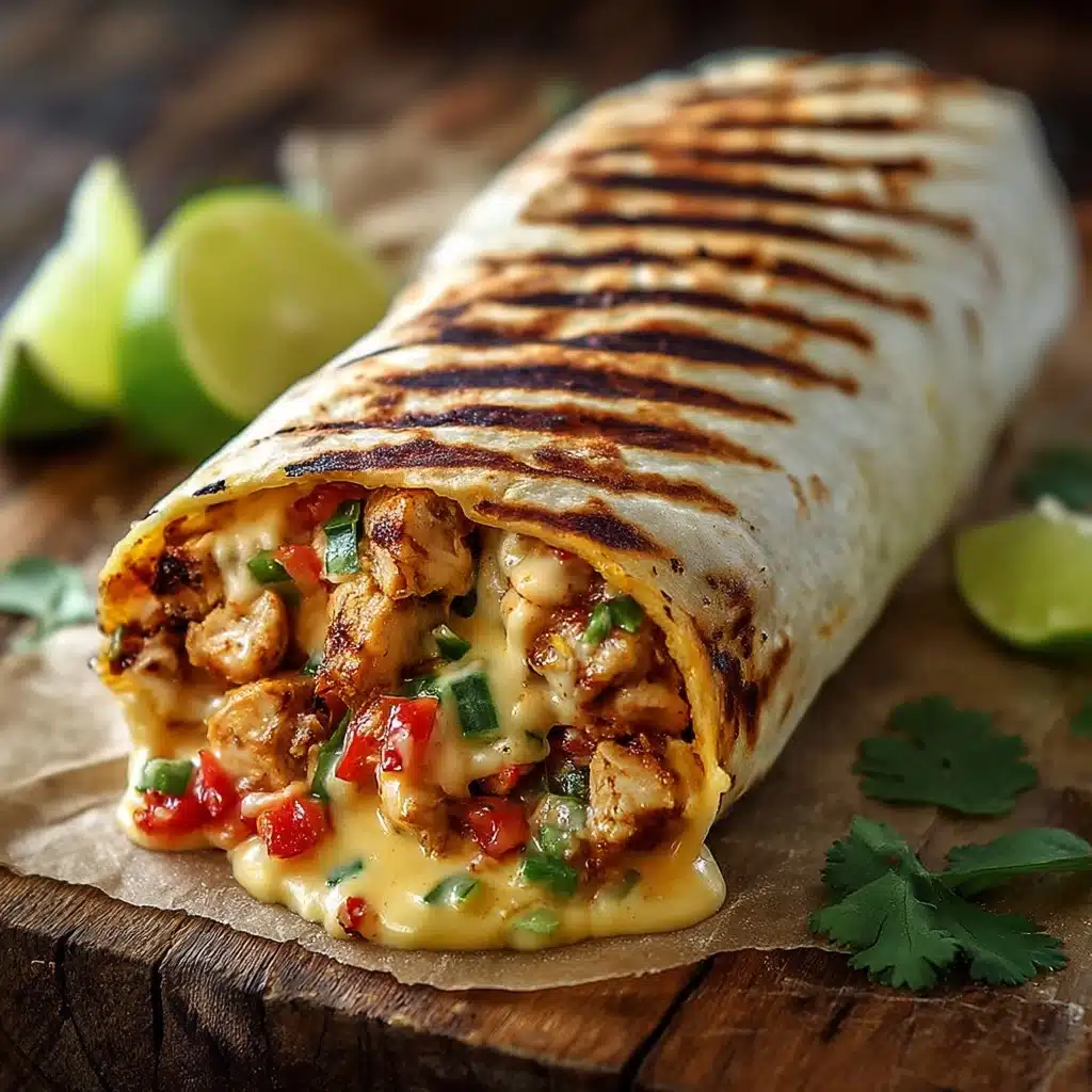Easy Chipotle Ranch Grilled Chicken Burrito Recipe - Recipe Image