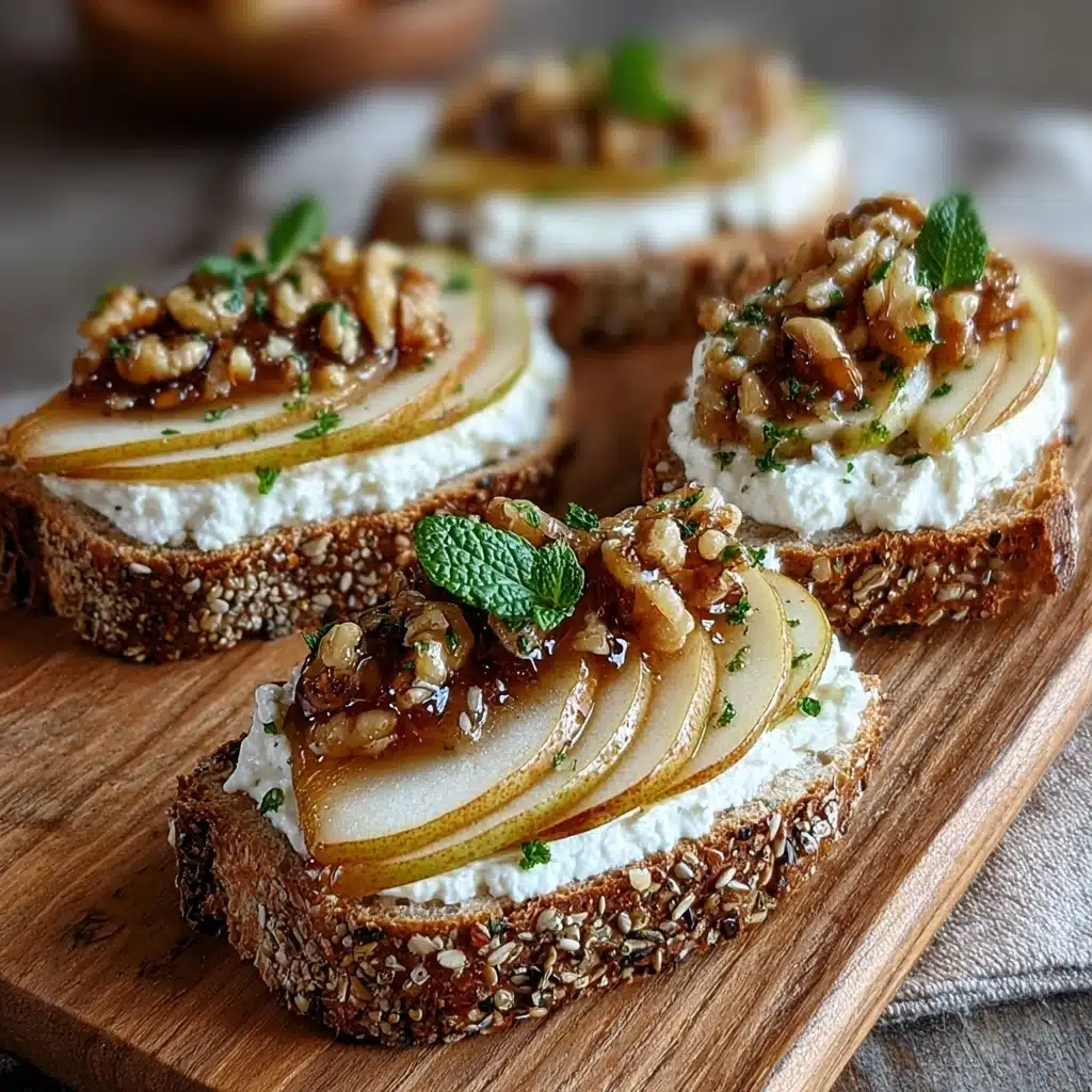 Pear & Honey Ricotta Toast Recipe - Recipe Image