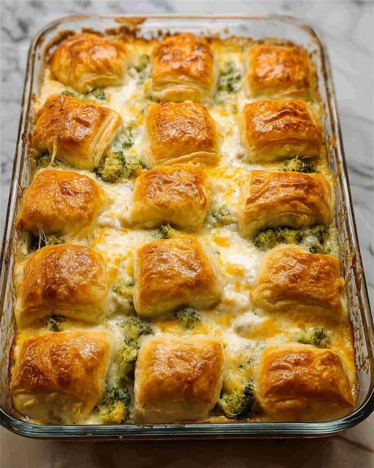 Creamy Broccoli Chicken Crescent Bake Recipe