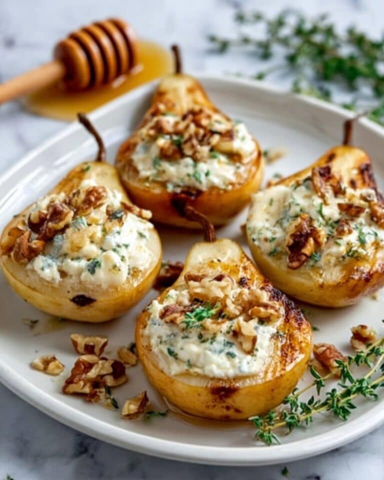 Elegant Blue Cheese Stuffed Pears Recipe