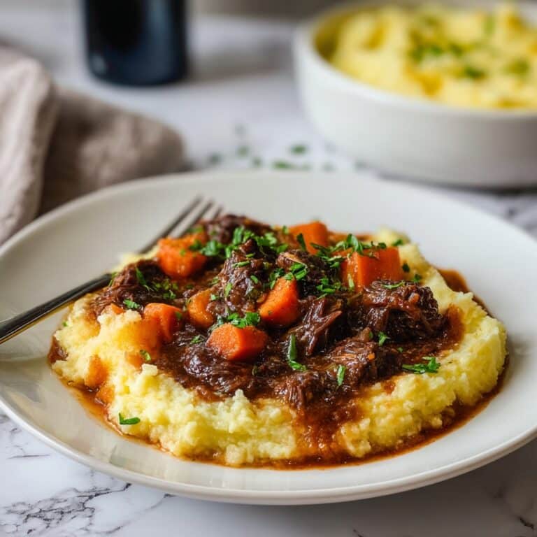 Italian Pot Roast (Stracotto) with Parmesan Polenta Recipe