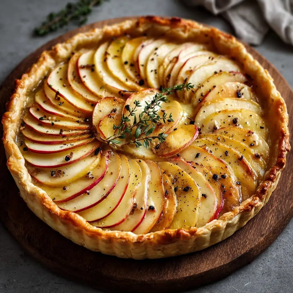 Apple and Brie Puff Pastry Tart Recipe - Recipe Image