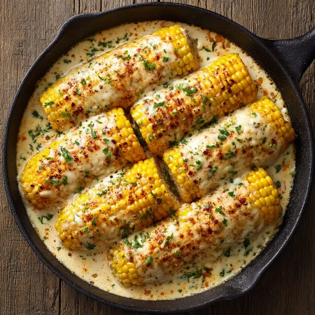 Spicy Creamy Cajun Corn Cob Recipe - Recipe Image