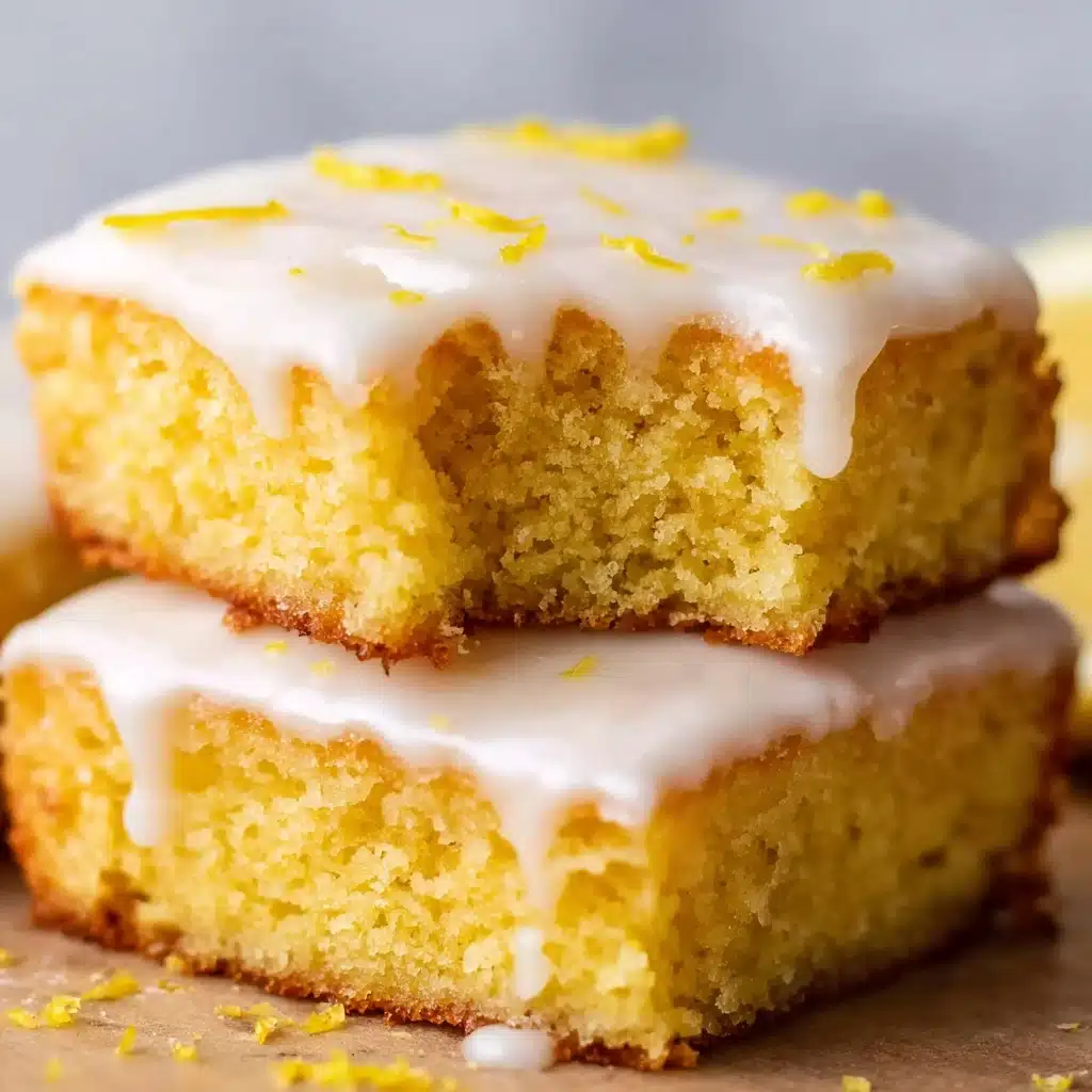 Easy Lemon Brownies Recipe - Recipe Image