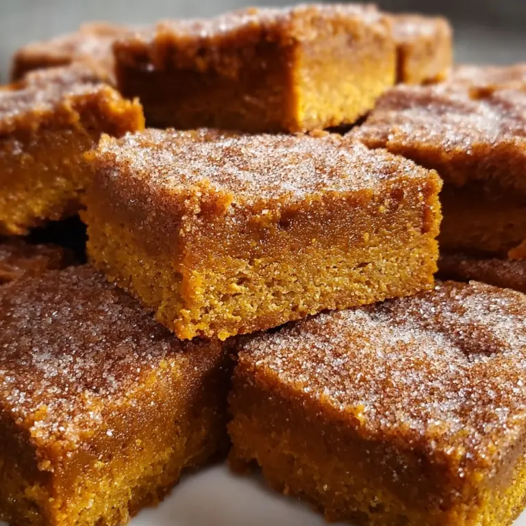 Pumpkin Snickerdoodle Blondies Recipe