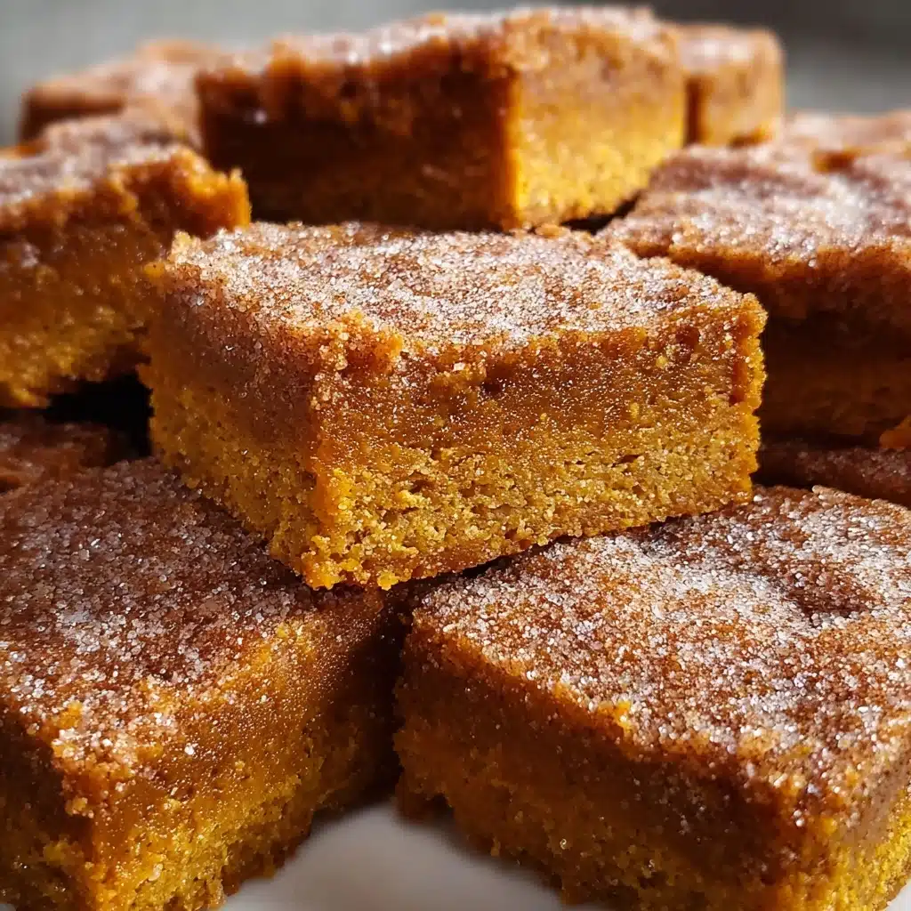 Pumpkin Snickerdoodle Blondies Recipe - Recipe Image