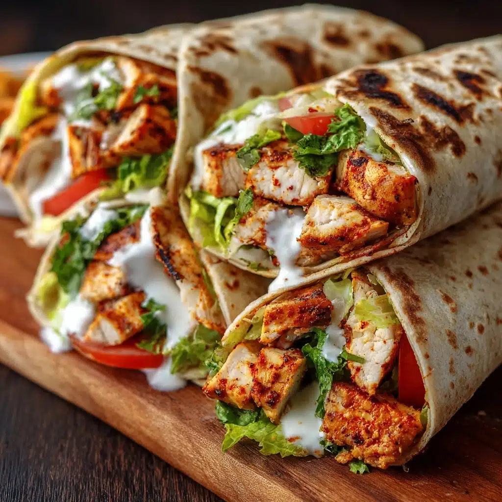 Crispy Air Fryer Chicken & Mozzarella Wraps Recipe - Recipe Image