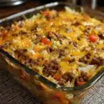 Savory Cabbage Beef Bake Recipe