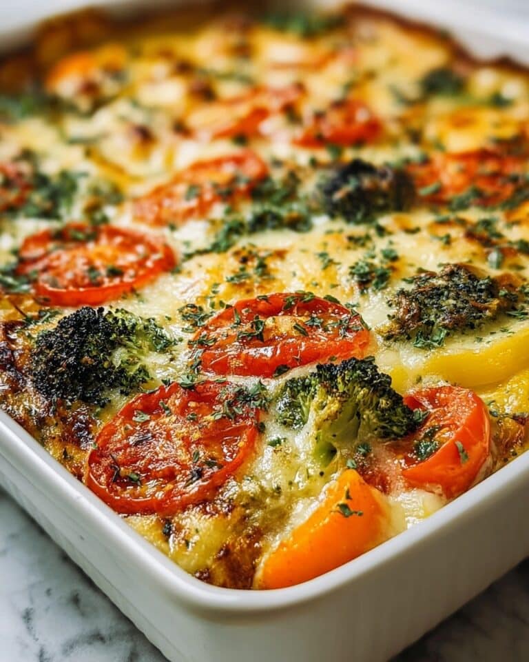 High-Protein Cottage Cheese Veggie Bake Recipe