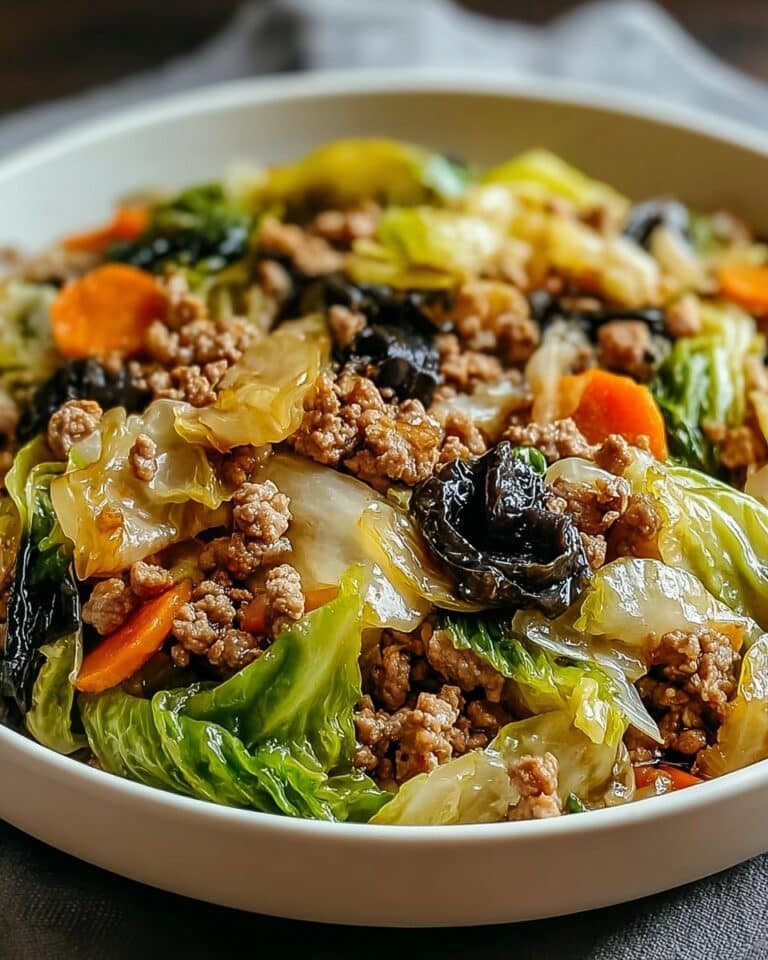 Chinese Ground Beef and Cabbage Stir-Fry Recipe