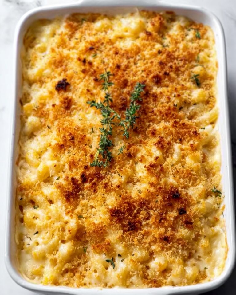 Creamy Baked Mac and Cheese with Crunchy Ritz Topping Recipe