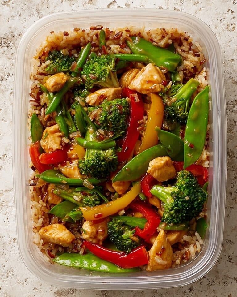 Insanely Tasty Chicken Stir-Fry Meal Prep with Rainbow Veggies Recipe
