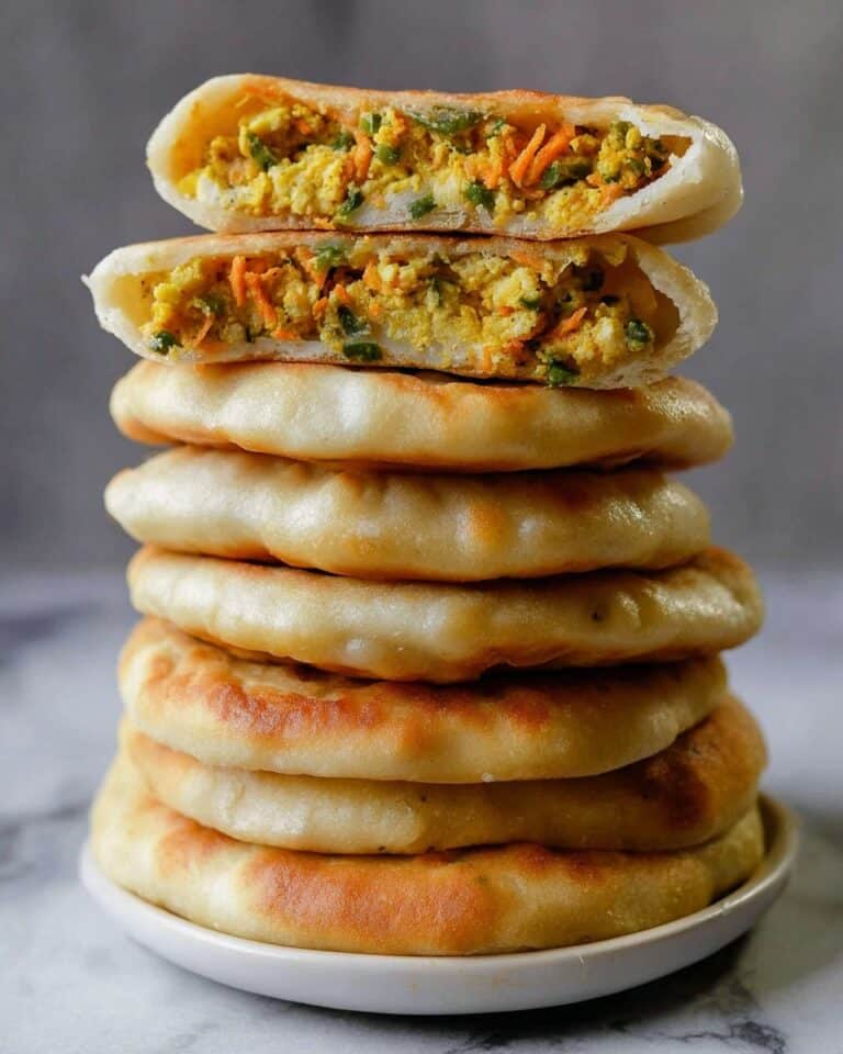 Chinese-Style Savory Stuffed Breakfast Pancakes Recipe