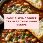 Slow-Cooker Tex-Mex Taco Soup Recipe