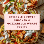 Crispy Air Fryer Chicken & Mozzarella Wraps Recipe