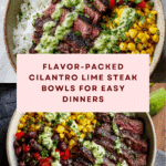 Cilantro Lime Steak Bowls Recipe