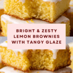 Easy Lemon Brownies Recipe