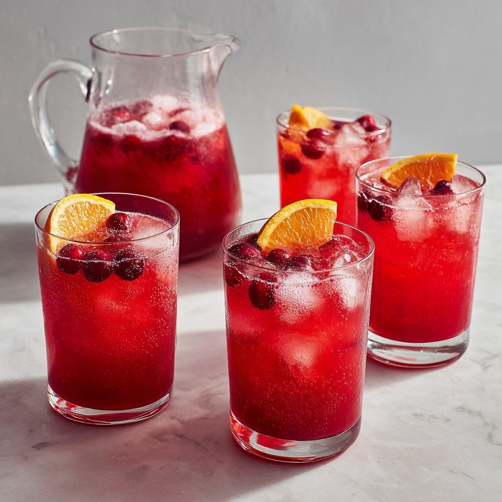 Scarlet Sipper: Cranberry-Apple Juice and Ginger Ale Mocktail Recipe