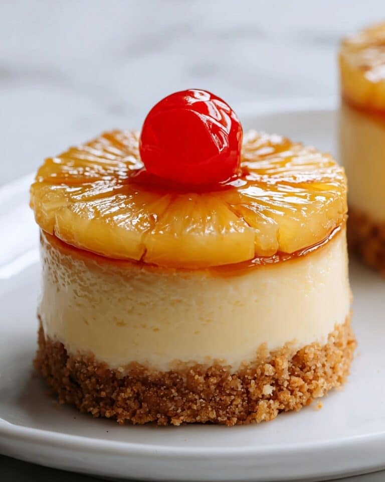 Mini Pineapple Upside-Down Cheesecakes Recipe