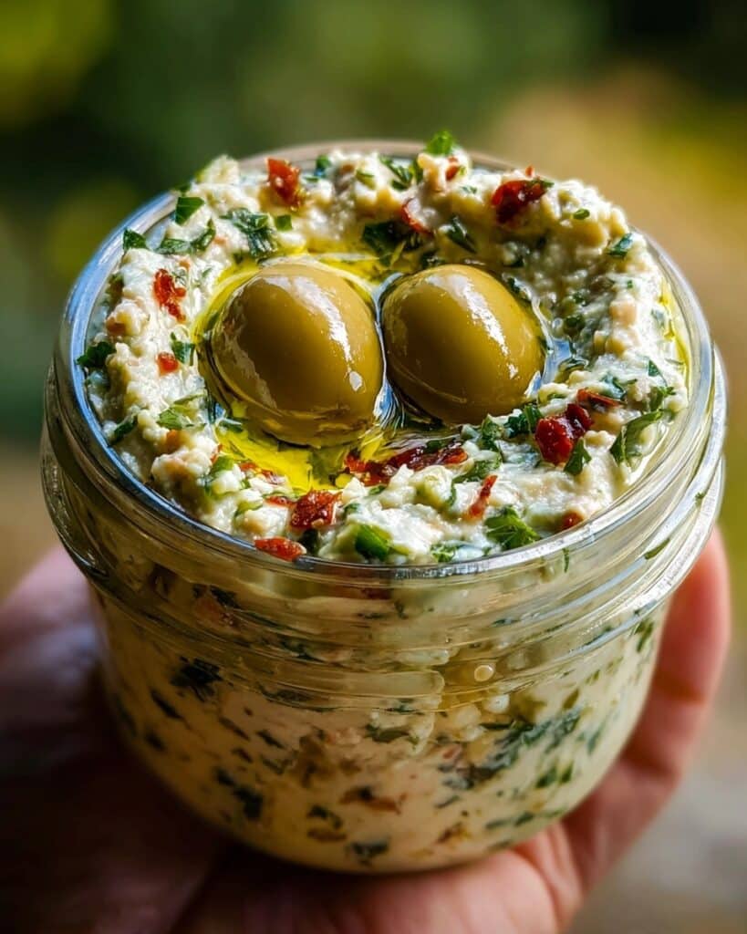 Olive Lovers’ Dream Dip – Creamy Feta & Green Olive Spread Recipe