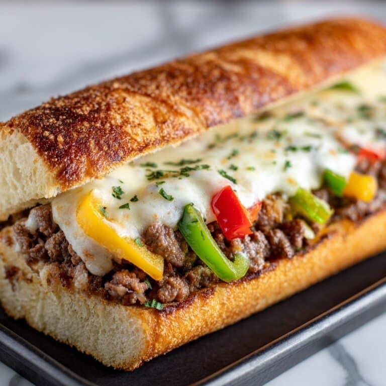 Cheesesteak Garlic Bread Loaf Recipe