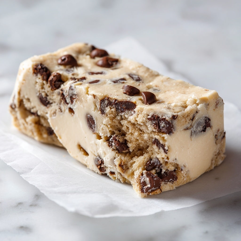 There are eight uneven cookie dough balls placed on a brown silicone baking mat over a baking tray. The cookie dough is light beige with small dark brown chocolate chips mixed in. Four of the dough balls have some additional chocolate chips on top, and a finger from a woman's hand is about to press down on one of the balls. The surface underneath the tray is a white marbled texture. photo taken with an iphone --ar 4:5 --v 7