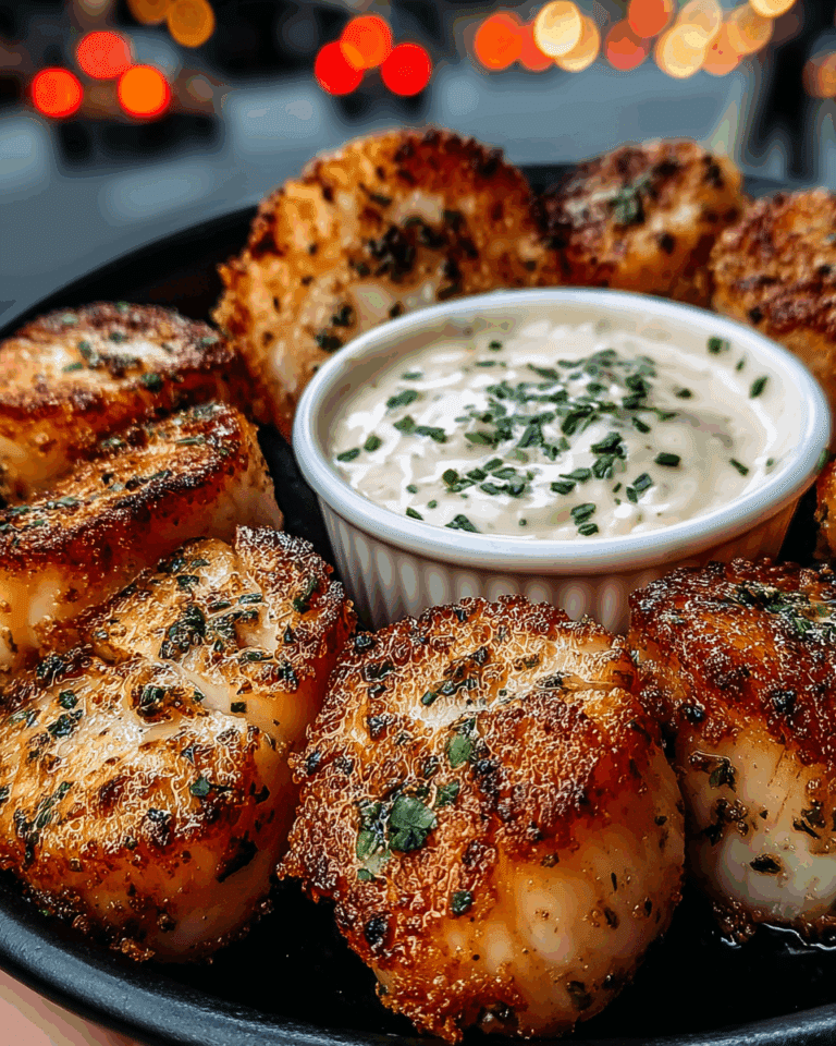 Crispy Garlic Cod Bites with Creamy Lemon Herb Dip Recipe