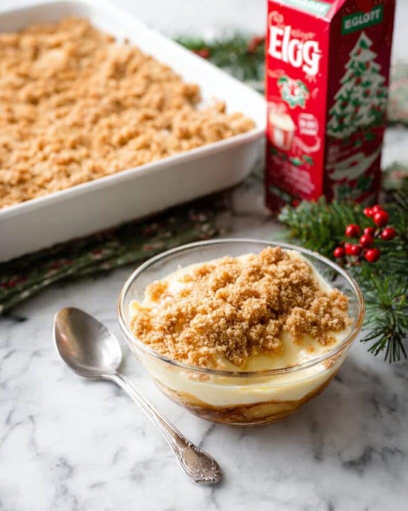 Eggnog Dump Cake for Christmas Recipe
