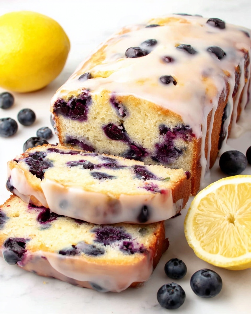 Lemon-Blueberry Yogurt Loaf with Lemon Glaze Recipe