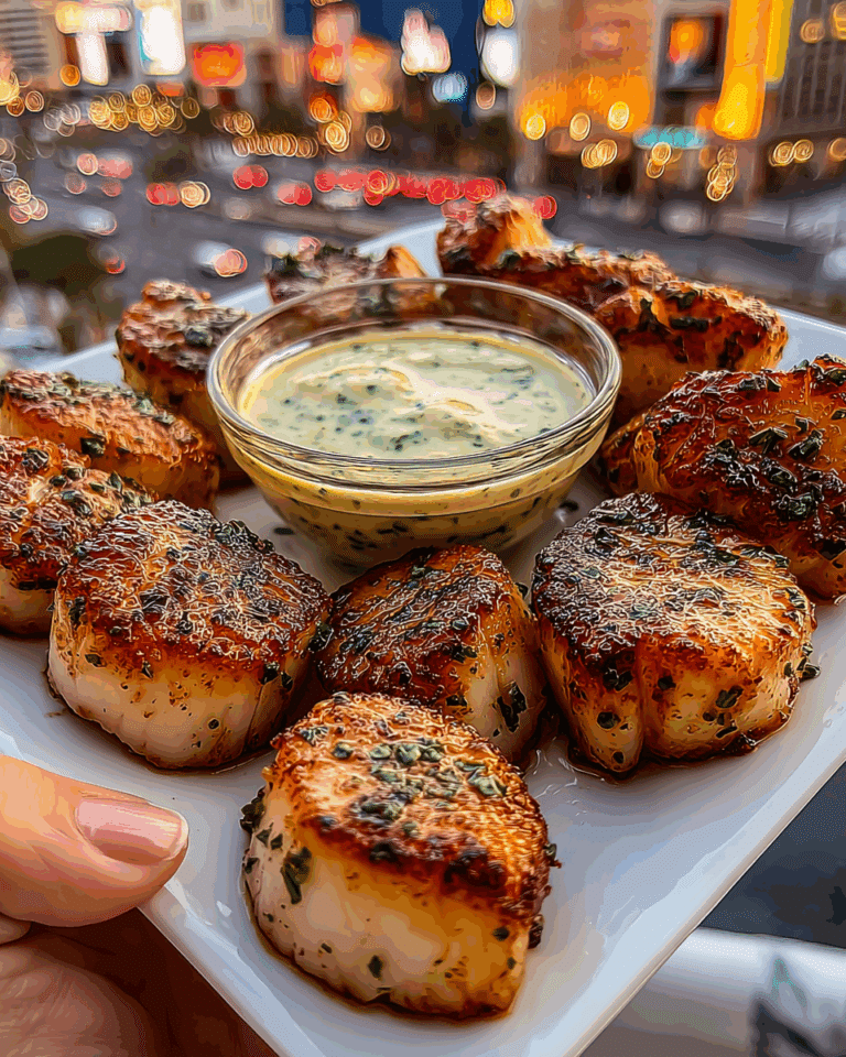 Buttery Cajun Fish Bites with Tangy Herb Dip Recipe