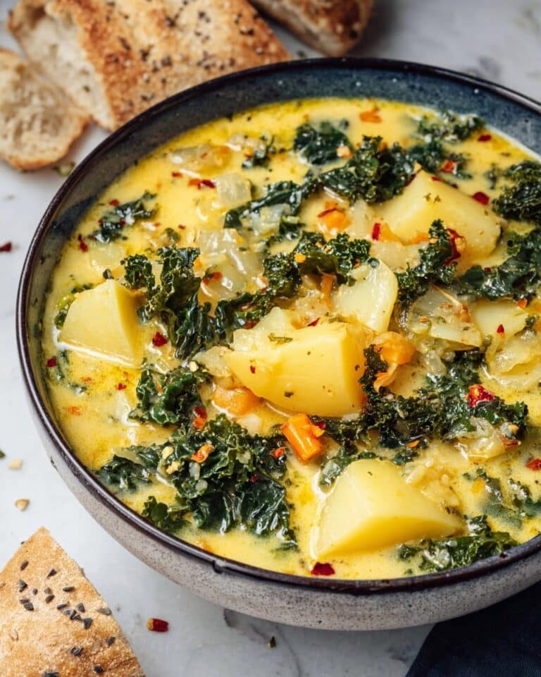 Creamy Potato Kale Soup with Coconut Milk Recipe