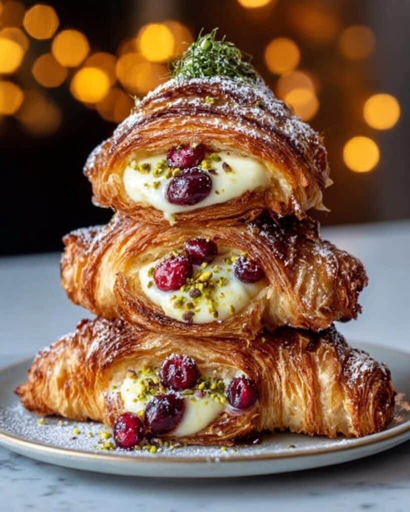 Brie & Cranberry Puff Pastry Tree Recipe