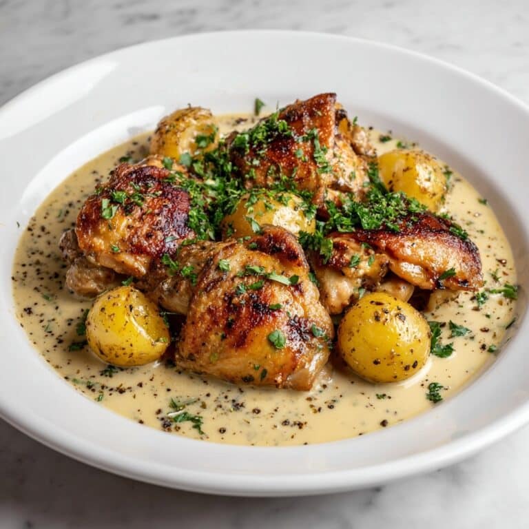 Garlic Parmesan Crockpot Chicken and Potatoes Recipe